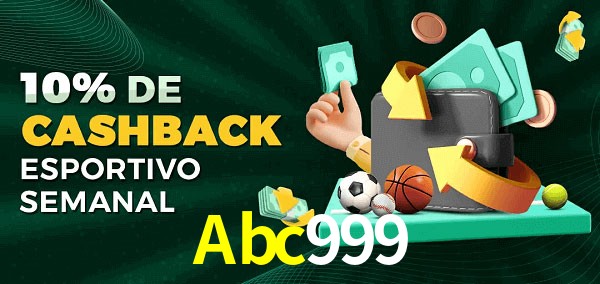 10% de bônus de cashback na Abc999