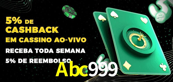 Promoções do cassino ao Vivo Abc999